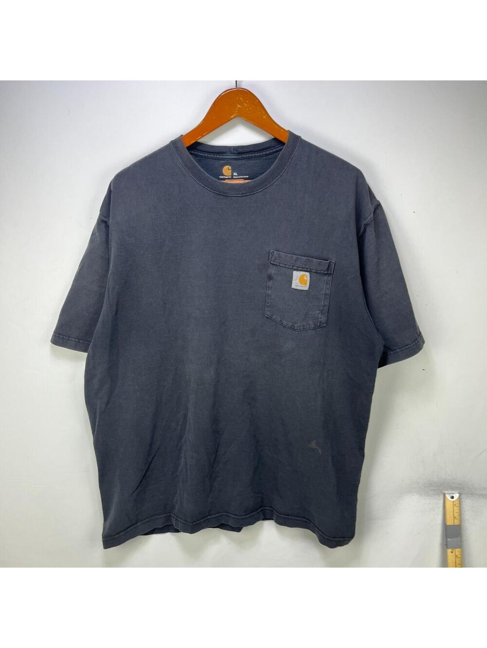 Vintage Sun Faded Black Carhartt Pocket Short Sleeve Tee XL
